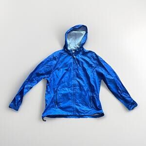 Vtg Tommy Hilfiger Hooded Windbreaker Jacket XL Blue Full Zip Lightweight Casual